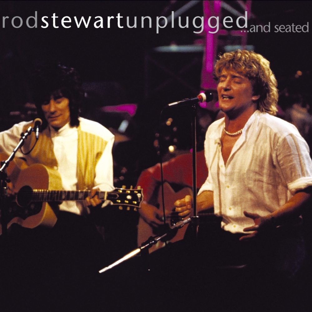 Rod Stewart (ロッド・スチュワート)『Unplugged… And Seated (アンプラグド)』ライブ・アルバムの高画質ジャケット画像