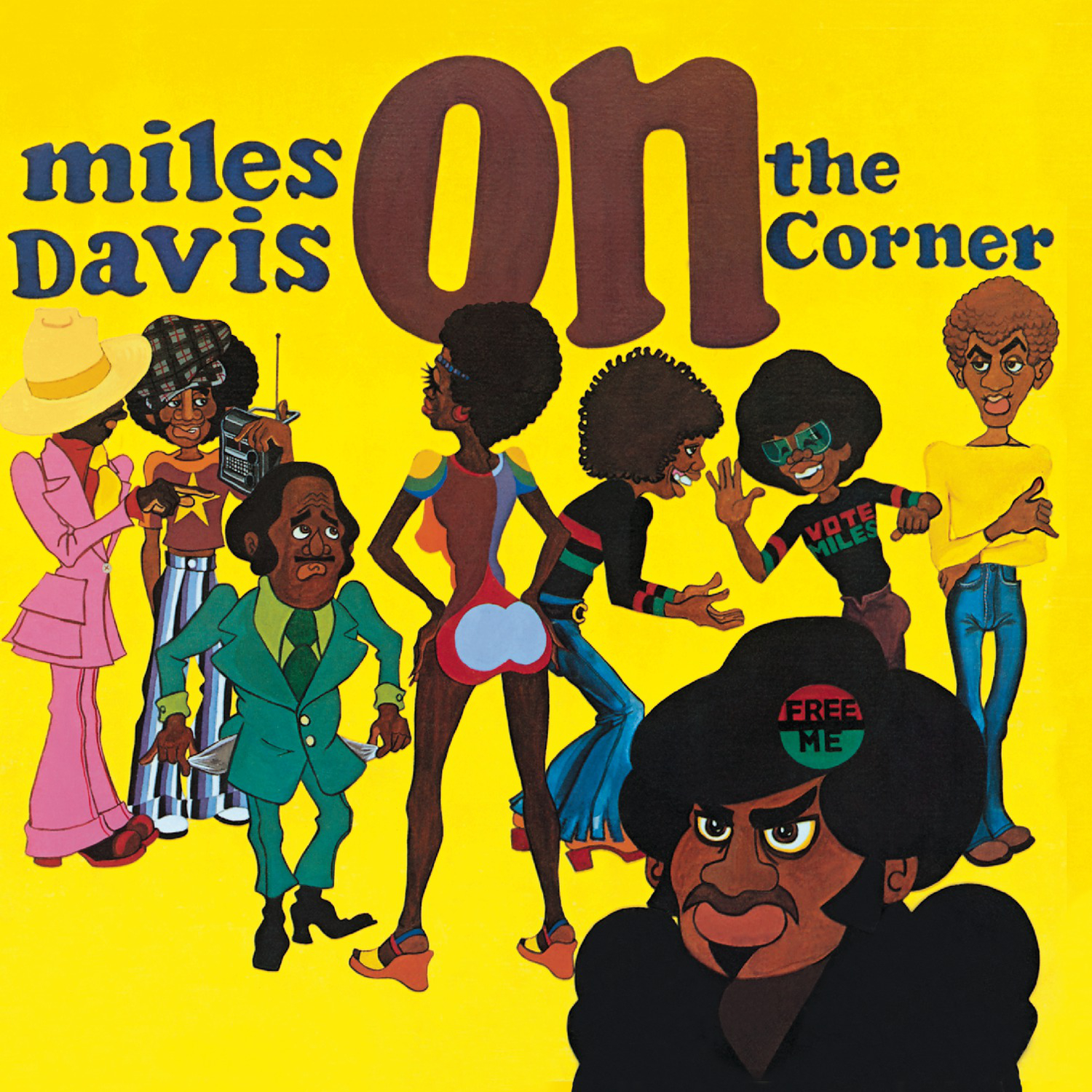 Miles Davis (マイルス・デイヴィス) 1972年のアルバム『On The Corner (オン・ザ・コーナー)』高画質ジャケット画像