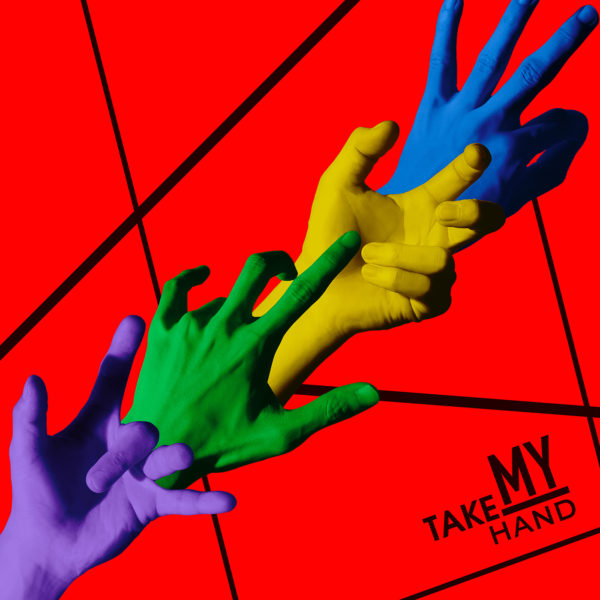 夜の本気ダンス メジャー3rdシングル『TAKE MY HAND (テイク・マイ・ハンド)』(2017年8月9日発売) 高画質CDジャケット画像