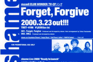 Shame (シェイム) 3rdシングル『Forget, Forgive』(プロモ盤) 高画質CDジャケット画像