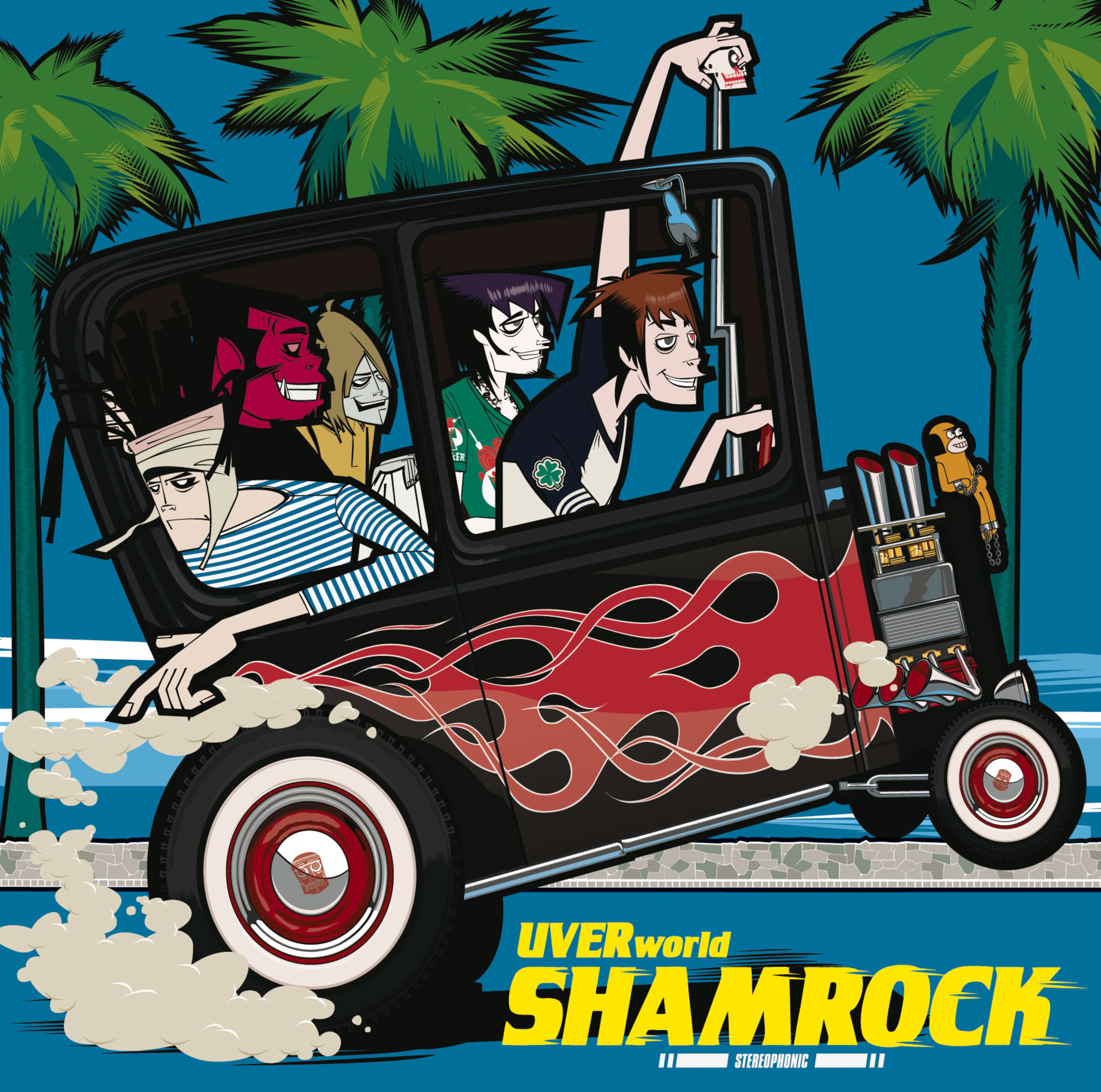 UVERworld (ウーバーワールド) 5thシングル『SHAMROCK (シャムロック)』(2006年8月2日時発売) 高画質CDジャケット画像