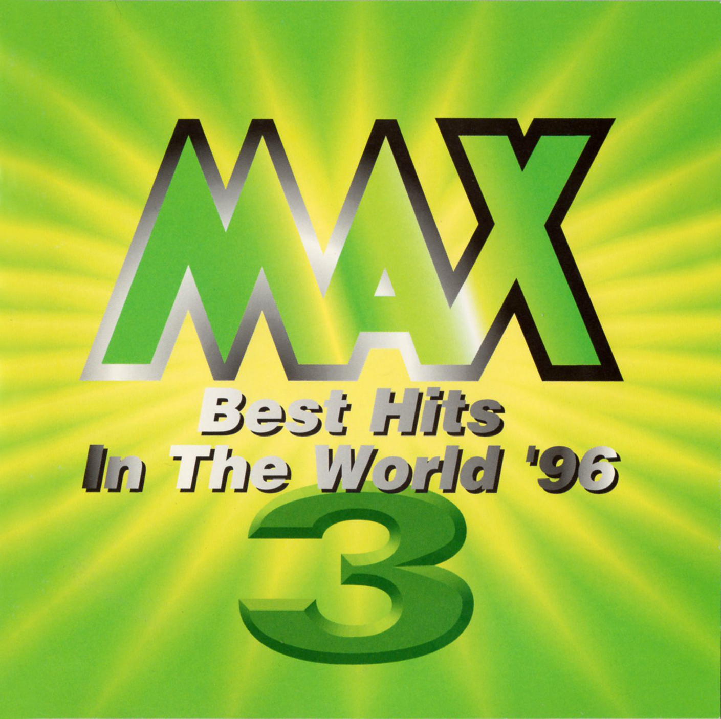 洋楽オムニバスアルバム『MAX3 -Best Hits In The World '96-』(1996年11月11日発売) 高画質CDジャケット画像