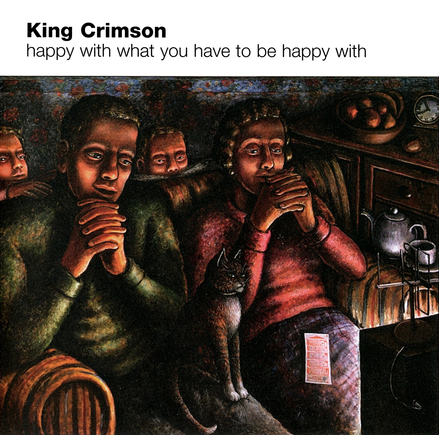 KING CRIMSON (キング・クリムゾン) ミニ・アルバム『happy with what you have to be happy with (ハッピー・ウィズ・ホワット・ユー・ハヴ・トゥ・ビー・ハッピー・ウィズ)』(2002年10月8日発売) 高画質CDジャケット画像