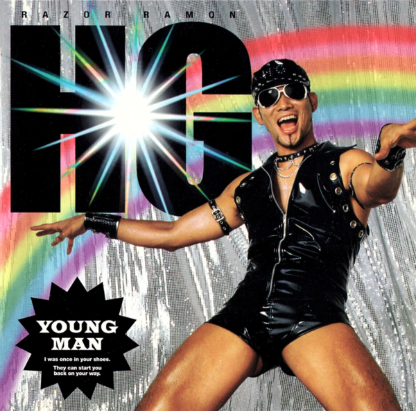 レイザーラモンHG (レイザーラモンエイチジー)『YOUNG MAN』(2006年2月8日発売) 高画質CDジャケット画像 (ジャケ写)