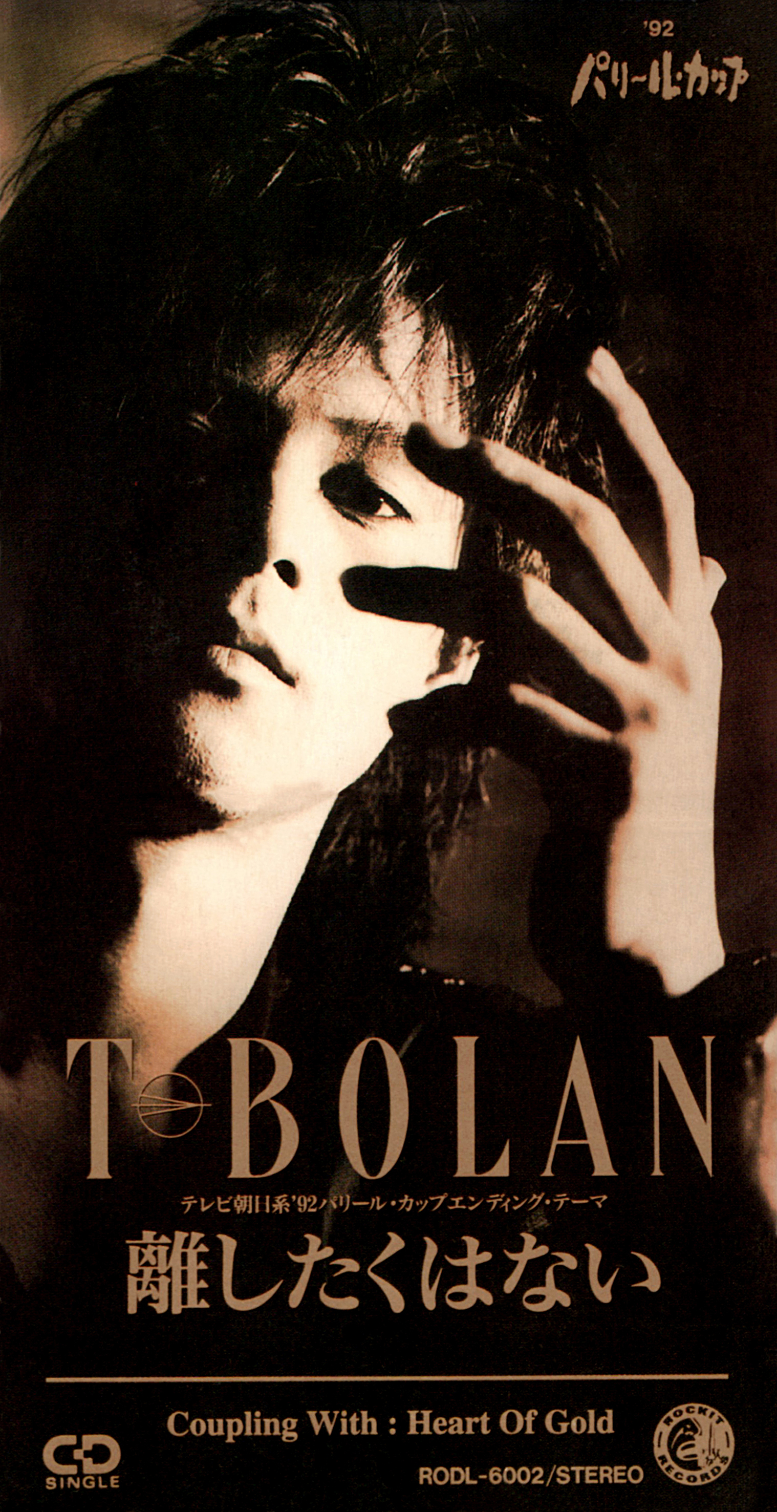 T-BOLAN (ティー・ボラン) 2ndシングル『離したくはない』(1991年12月18日発売) 高画質CDジャケット画像 (ジャケ写)