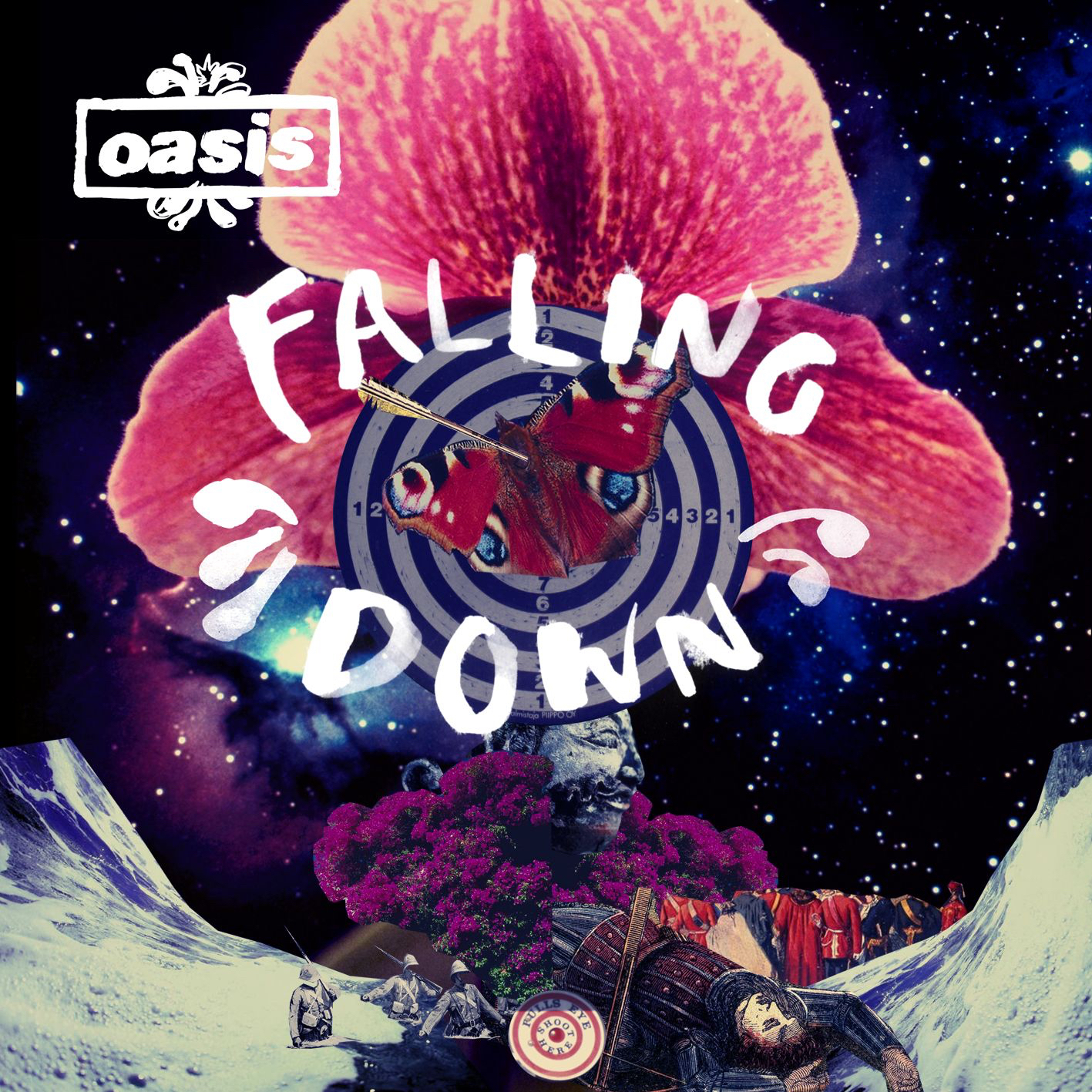 oasis (オアシス) シングル『FALLING DOWN (フォーリング・ダウン)』(2009年5月27日発売) 高画質CDジャケット画像 (ジャケ写)